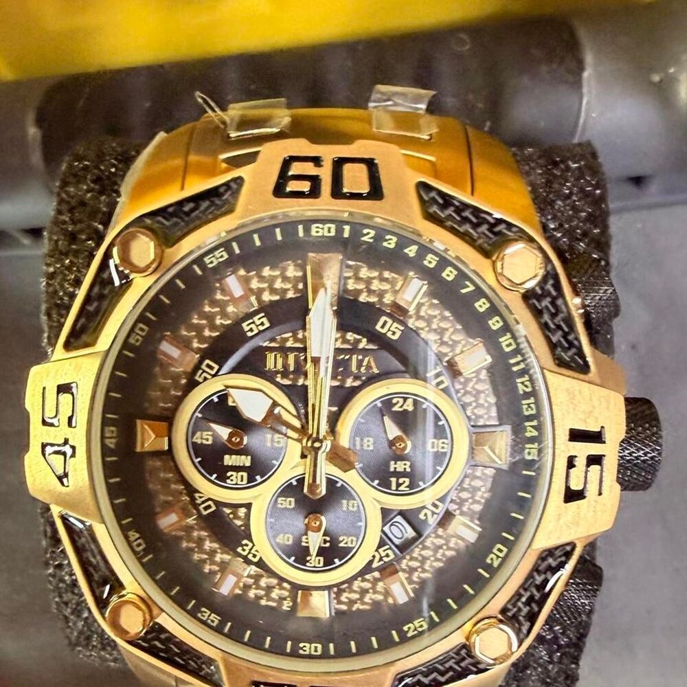 Invicta Men's Gold and Brown Watch